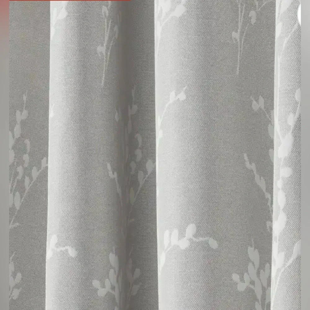Nicole Miller Turion Grommet Top Curtain Panel Pair 52x96 - Picture 4 of 6